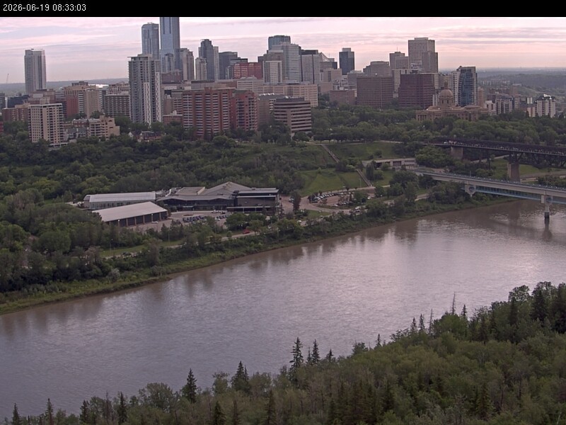 Archiv Foto Webcam Panoramablick auf das River Valley und die Skyline von Edmonton