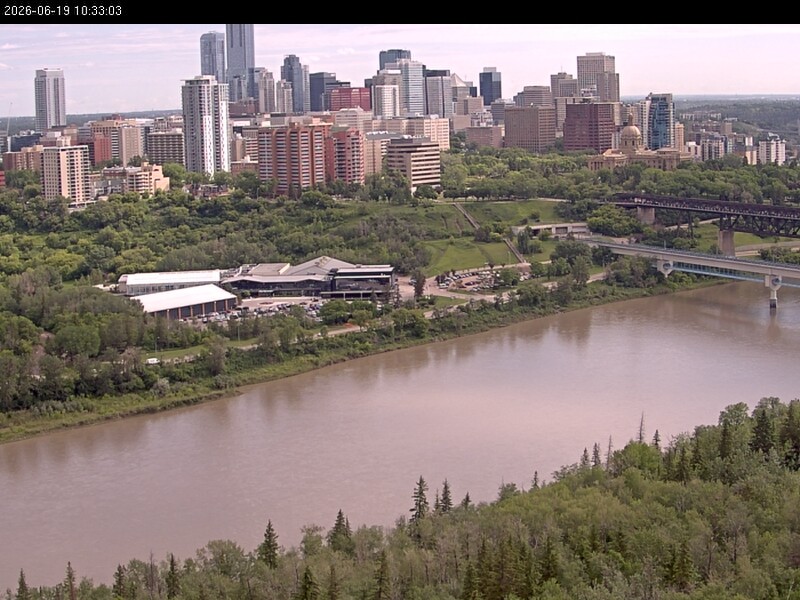 Archiv Foto Webcam Panoramablick auf das River Valley und die Skyline von Edmonton