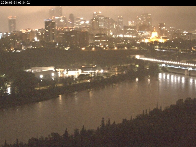 Archiv Foto Webcam Panoramablick auf das River Valley und die Skyline von Edmonton
