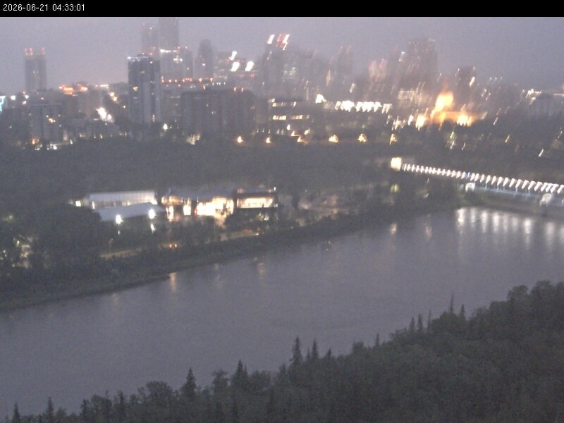 Archiv Foto Webcam Panoramablick auf das River Valley und die Skyline von Edmonton