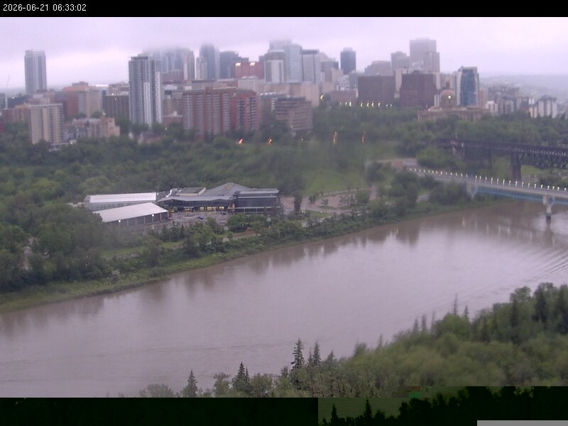 Archiv Foto Webcam Panoramablick auf das River Valley und die Skyline von Edmonton