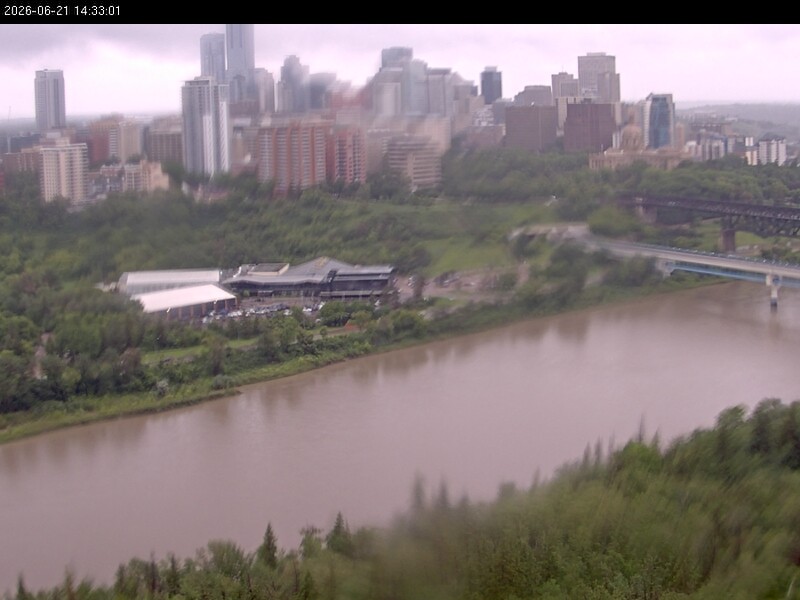 Archiv Foto Webcam Panoramablick auf das River Valley und die Skyline von Edmonton