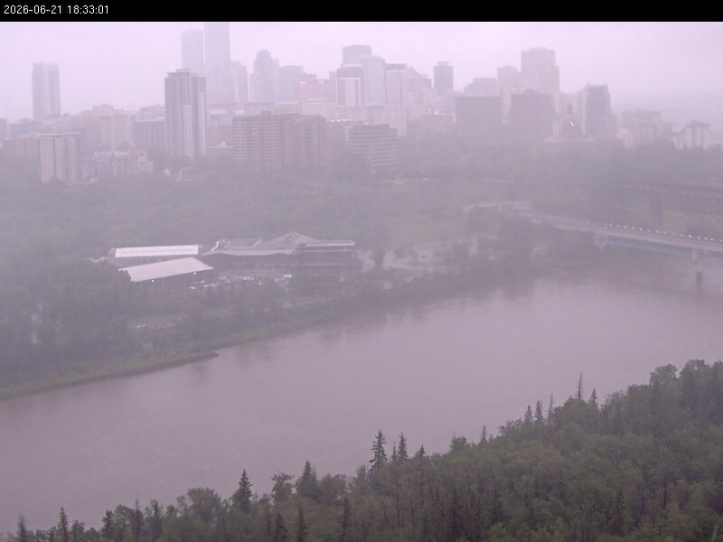 Archiv Foto Webcam Panoramablick auf das River Valley und die Skyline von Edmonton