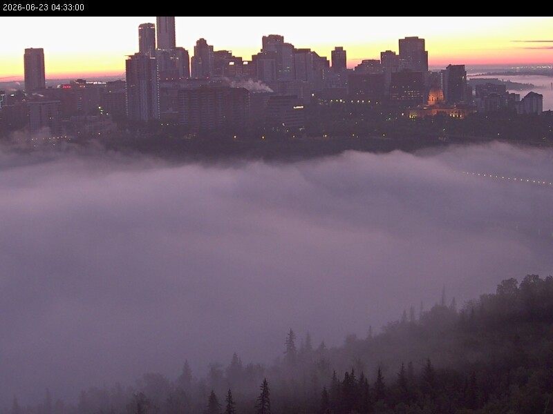 Archiv Foto Webcam Panoramablick auf das River Valley und die Skyline von Edmonton