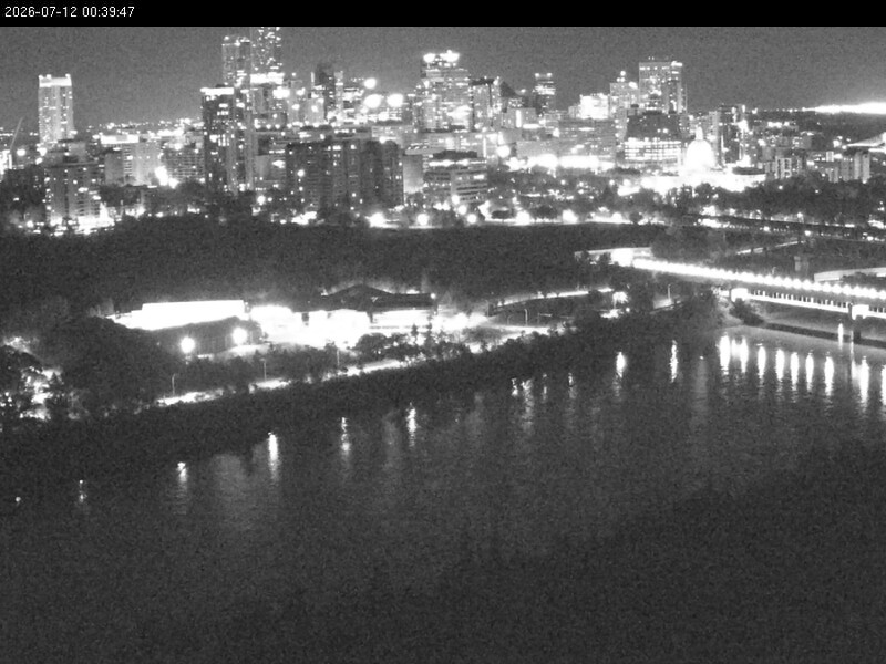 Archiv Foto Webcam Panoramablick auf das River Valley und die Skyline von Edmonton
