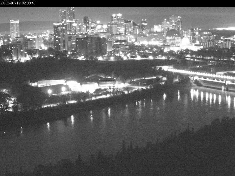 Archiv Foto Webcam Panoramablick auf das River Valley und die Skyline von Edmonton