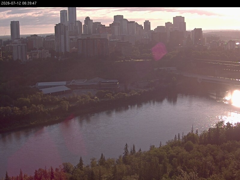Archiv Foto Webcam Panoramablick auf das River Valley und die Skyline von Edmonton