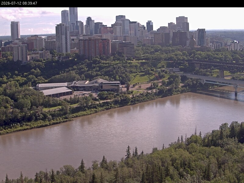 Archiv Foto Webcam Panoramablick auf das River Valley und die Skyline von Edmonton