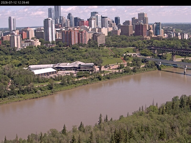 Archiv Foto Webcam Panoramablick auf das River Valley und die Skyline von Edmonton