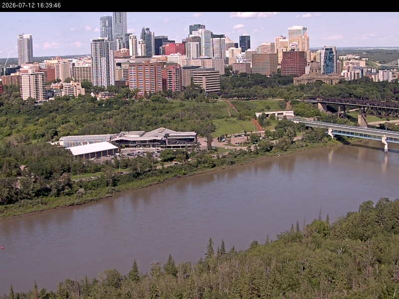 Archiv Foto Webcam Panoramablick auf das River Valley und die Skyline von Edmonton