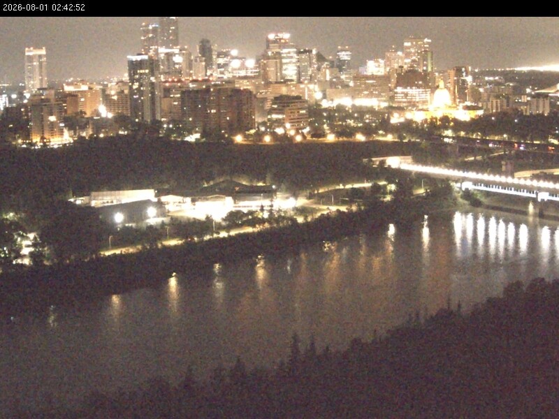 Archiv Foto Webcam Panoramablick auf das River Valley und die Skyline von Edmonton