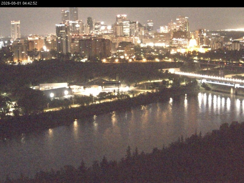 Archiv Foto Webcam Panoramablick auf das River Valley und die Skyline von Edmonton