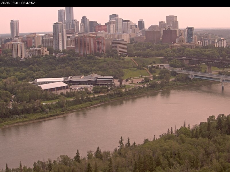 Archiv Foto Webcam Panoramablick auf das River Valley und die Skyline von Edmonton