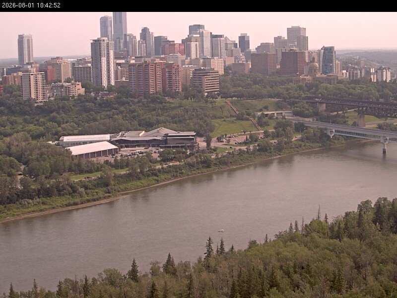Archiv Foto Webcam Panoramablick auf das River Valley und die Skyline von Edmonton