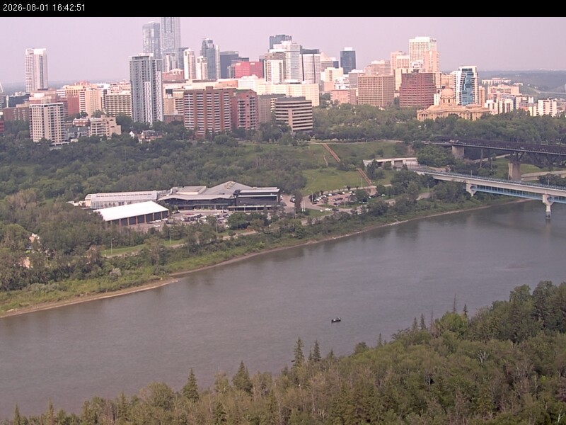 Archiv Foto Webcam Panoramablick auf das River Valley und die Skyline von Edmonton