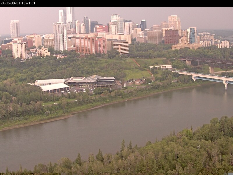 Archiv Foto Webcam Panoramablick auf das River Valley und die Skyline von Edmonton