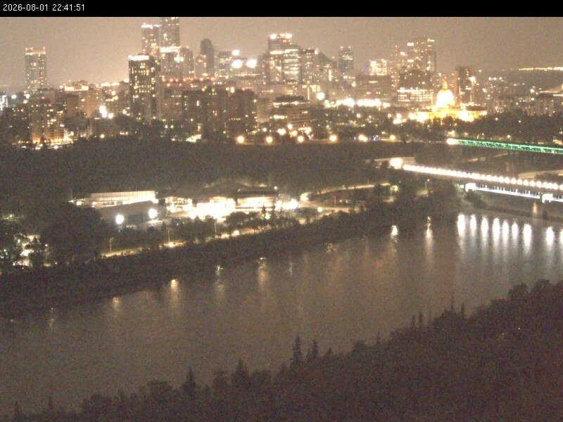 Archiv Foto Webcam Panoramablick auf das River Valley und die Skyline von Edmonton
