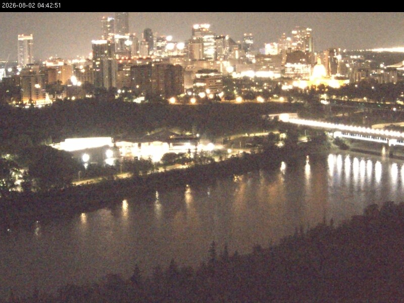 Archiv Foto Webcam Panoramablick auf das River Valley und die Skyline von Edmonton