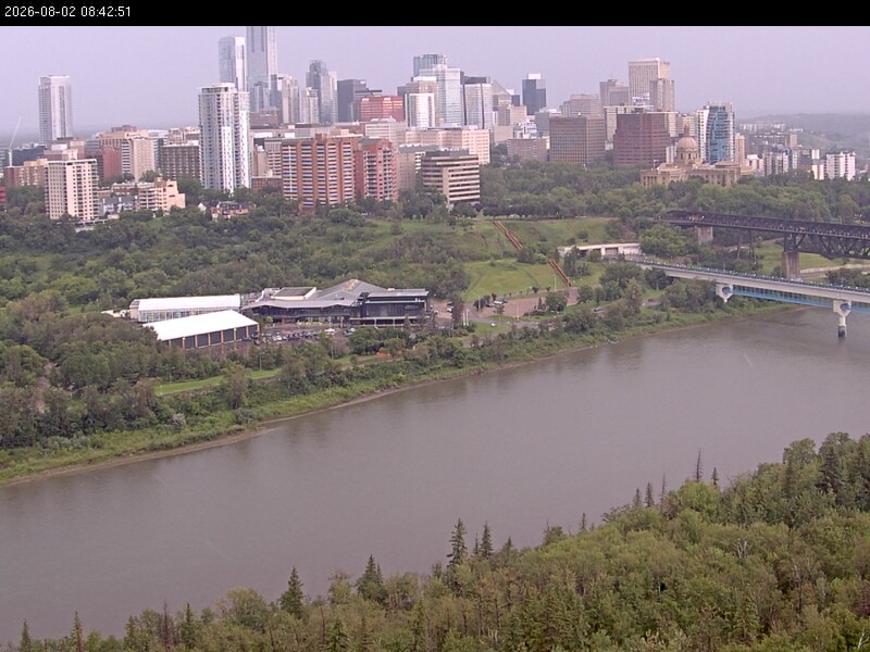 Archiv Foto Webcam Panoramablick auf das River Valley und die Skyline von Edmonton