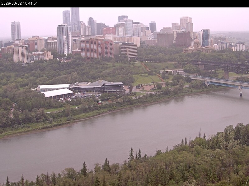 Archiv Foto Webcam Panoramablick auf das River Valley und die Skyline von Edmonton
