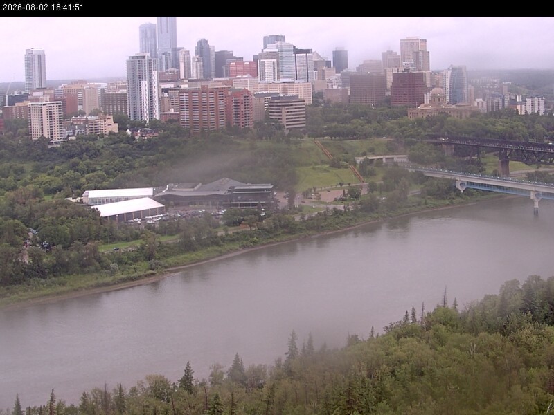 Archiv Foto Webcam Panoramablick auf das River Valley und die Skyline von Edmonton