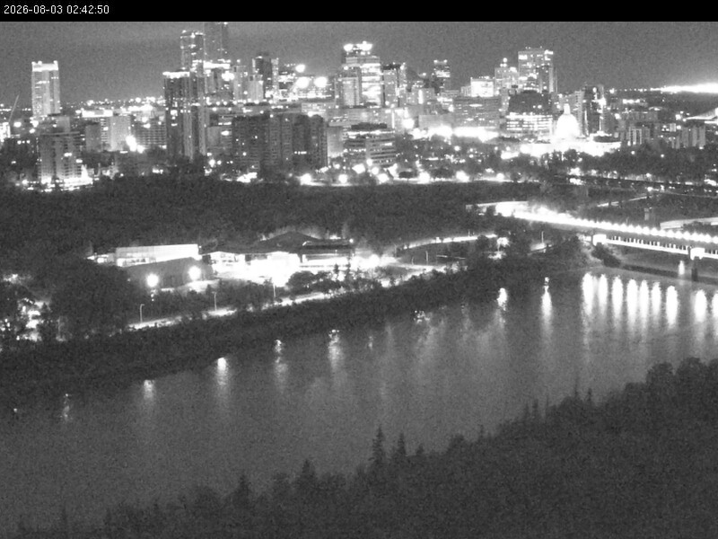 Archiv Foto Webcam Panoramablick auf das River Valley und die Skyline von Edmonton
