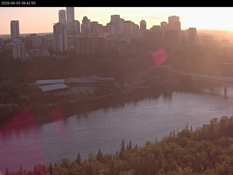 Archiv Foto Webcam Panoramablick auf das River Valley und die Skyline von Edmonton