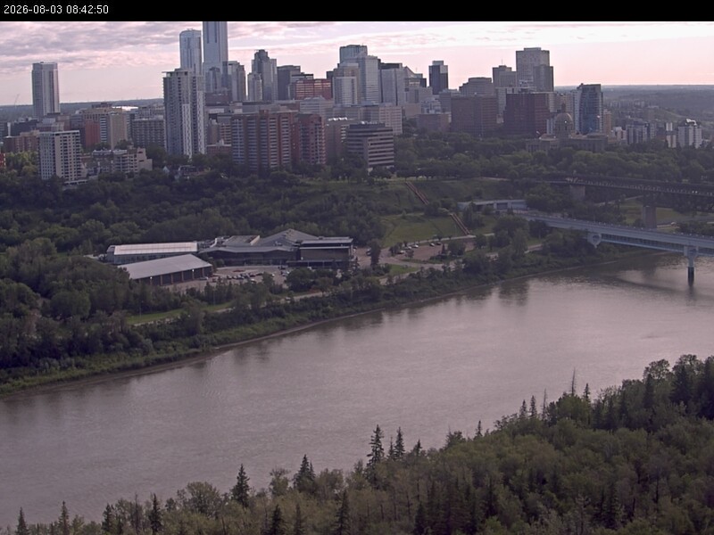 Archiv Foto Webcam Panoramablick auf das River Valley und die Skyline von Edmonton