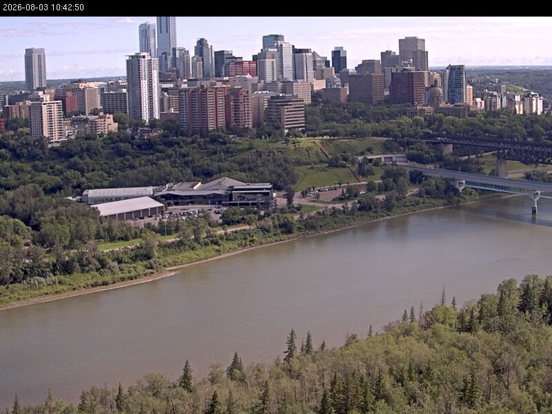 Archiv Foto Webcam Panoramablick auf das River Valley und die Skyline von Edmonton