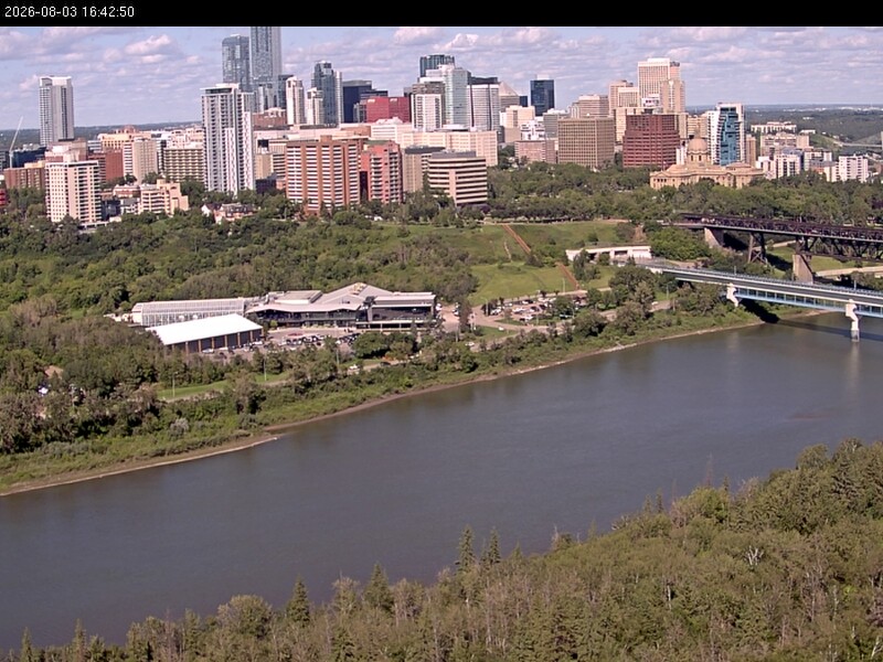 Archiv Foto Webcam Panoramablick auf das River Valley und die Skyline von Edmonton