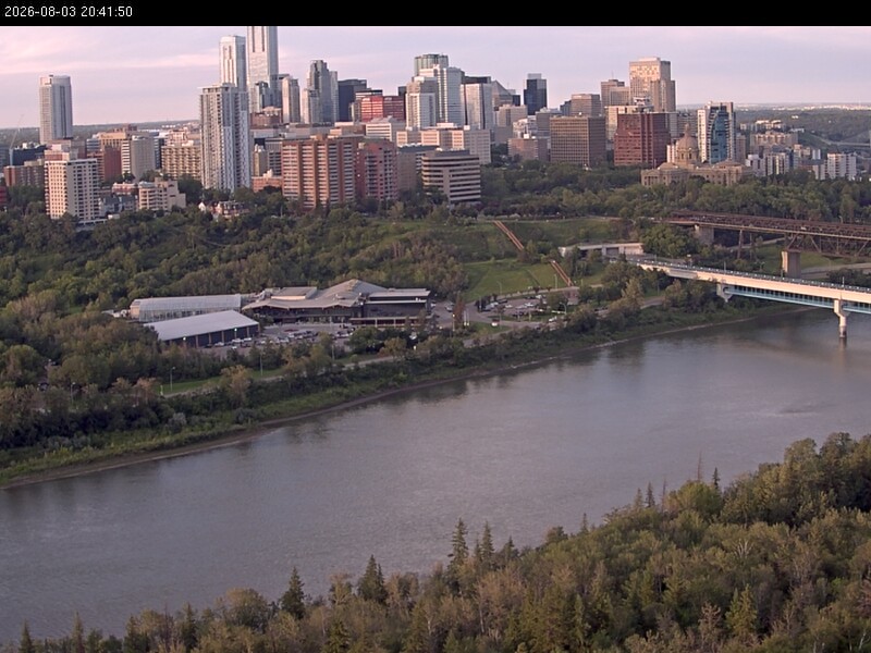 Archiv Foto Webcam Panoramablick auf das River Valley und die Skyline von Edmonton