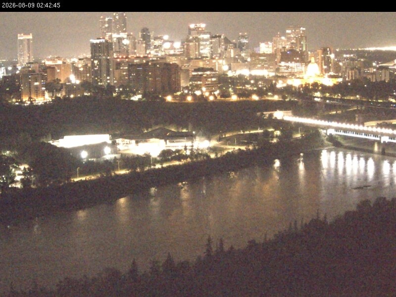 Archiv Foto Webcam Panoramablick auf das River Valley und die Skyline von Edmonton