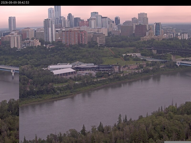 Archiv Foto Webcam Panoramablick auf das River Valley und die Skyline von Edmonton
