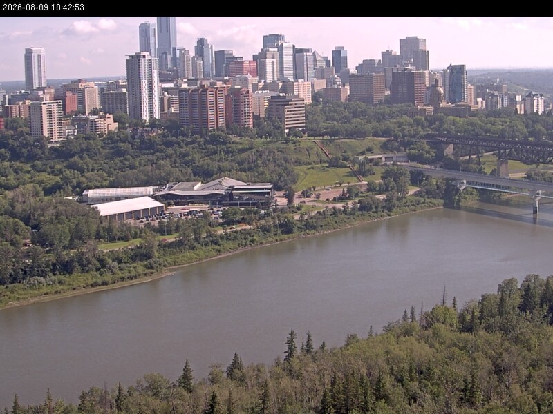Archiv Foto Webcam Panoramablick auf das River Valley und die Skyline von Edmonton