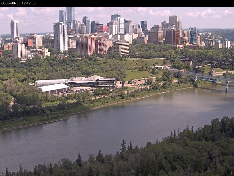 Archiv Foto Webcam Panoramablick auf das River Valley und die Skyline von Edmonton