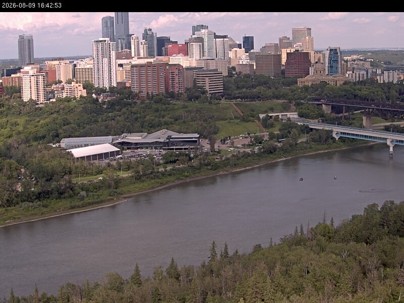 Archiv Foto Webcam Panoramablick auf das River Valley und die Skyline von Edmonton