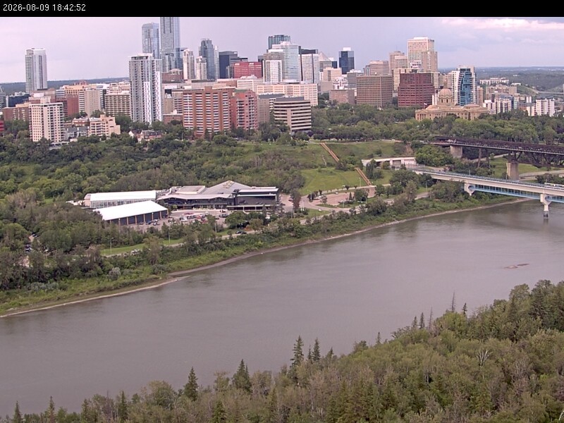 Archiv Foto Webcam Panoramablick auf das River Valley und die Skyline von Edmonton