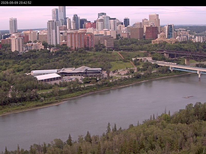 Archiv Foto Webcam Panoramablick auf das River Valley und die Skyline von Edmonton