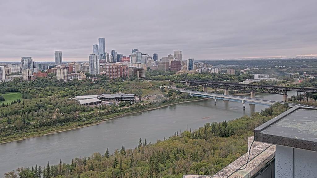 Archiv Foto Webcam Panoramablick auf das River Valley und die Skyline von Edmonton