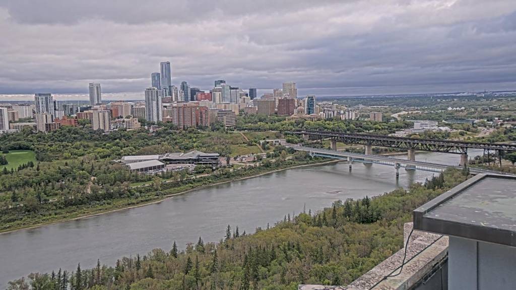 Archiv Foto Webcam Panoramablick auf das River Valley und die Skyline von Edmonton