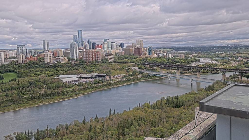 Archiv Foto Webcam Panoramablick auf das River Valley und die Skyline von Edmonton