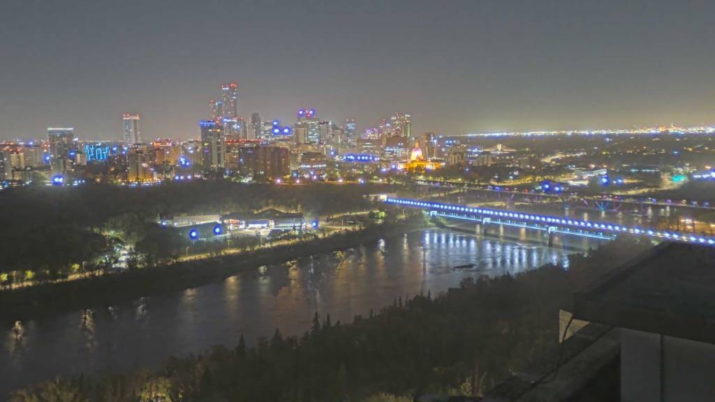 Archiv Foto Webcam Panoramablick auf das River Valley und die Skyline von Edmonton