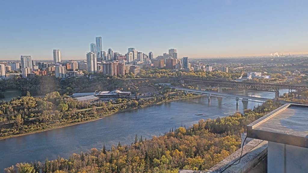 Archiv Foto Webcam Panoramablick auf das River Valley und die Skyline von Edmonton