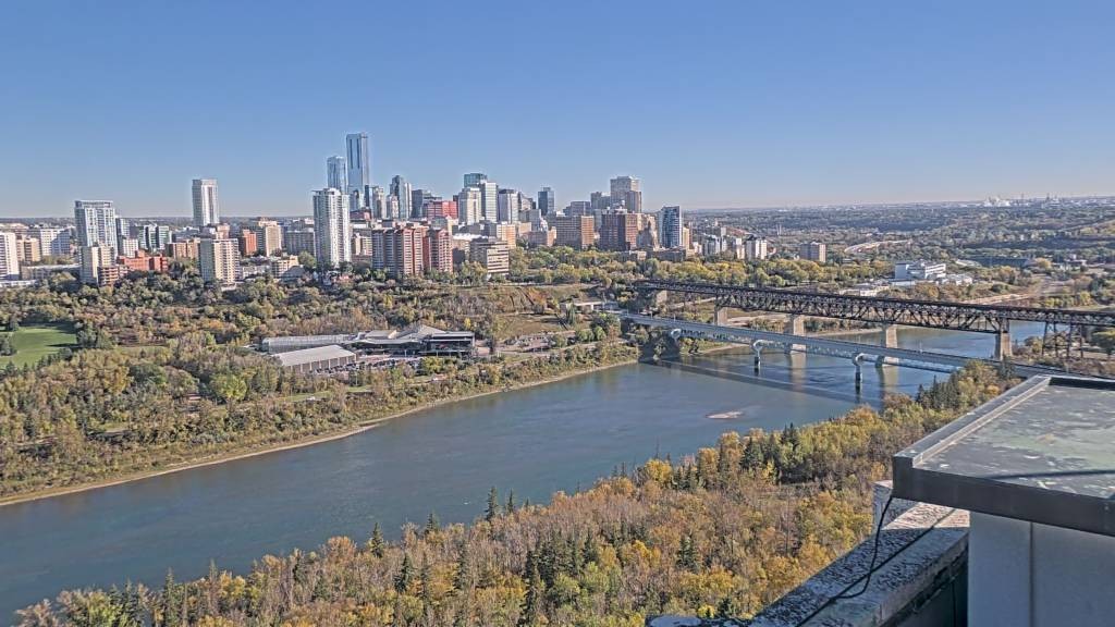 Archiv Foto Webcam Panoramablick auf das River Valley und die Skyline von Edmonton