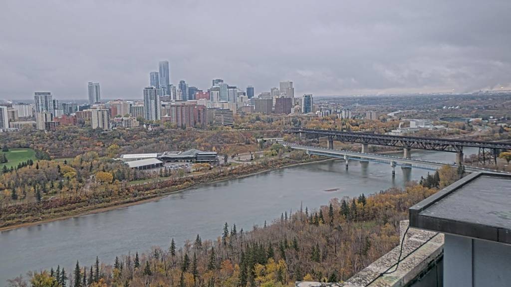 Archiv Foto Webcam Panoramablick auf das River Valley und die Skyline von Edmonton