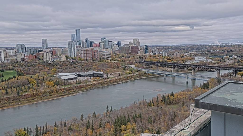Archiv Foto Webcam Panoramablick auf das River Valley und die Skyline von Edmonton