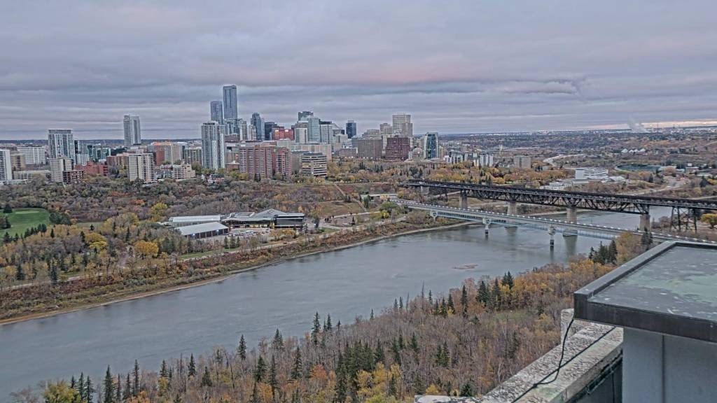 Archiv Foto Webcam Panoramablick auf das River Valley und die Skyline von Edmonton