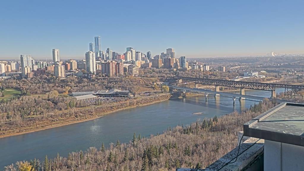 Archiv Foto Webcam Panoramablick auf das River Valley und die Skyline von Edmonton