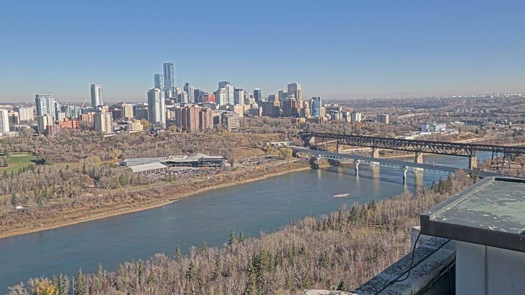 Archiv Foto Webcam Panoramablick auf das River Valley und die Skyline von Edmonton