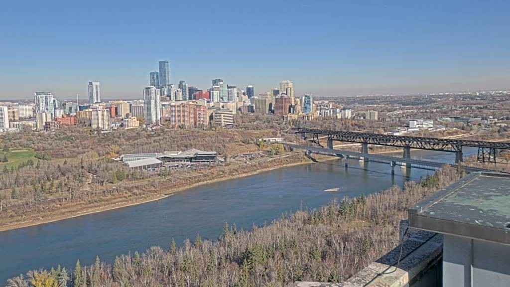 Archiv Foto Webcam Panoramablick auf das River Valley und die Skyline von Edmonton